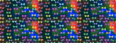 Renkli kelebeklerin güzel arka planı. Elle çizilmiş illüstrasyon. Kıyafetler, erkekler, kızlar ve duvar kağıtları için soyut çizim kalıbı. Raster..