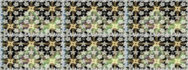 Renkli Bahar Temalı Kusursuz Arkaplan. Tarafsız renklerde zarif çiçek buketi suluboya. Raster illüstrasyonu. Düz Çiçek Elementleri Tasarımı.