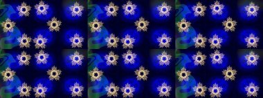 Parlak çiçekli kolaj çiçeği mavisi. Çiçekli zambakların eskiz geçmişi. Çiçek tasarımı için inanılmaz kolaj cennet tarzı..