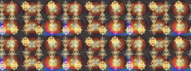 Sihirli kahverengi, gri ve sarı tatil soyut arka plan yıldız ve düşen kar taneleri. Raster illüstrasyonu. Noel kahverengi, gri ve sarı.