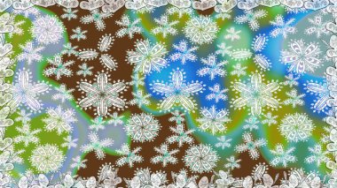 Motley illüstrasyonu. Çiçekli yaz çiçekleri. Kusursuz. Küçük renkli çiçekler. Moda baskıları için zarif bir şablon. Küçük çiçekte şirin desenler.