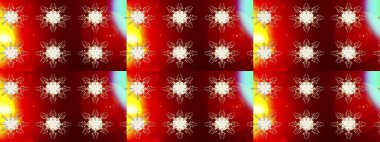 Stilize Çiçekler. Lace Snowflakes 'in etnik kökü. Tekstil için Lacy Fashion Print. Kumaş veya Duvar Kağıdı Tasarımı. Raster illüstrasyonu. Folk Style. Mandalas Dekoratif Doku Arkaplanı.