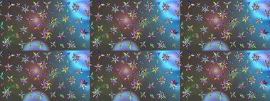 Mavi ve gri lale çiçekli Raster eskiz deseni. Doğal kozmetik ürünleri, parfüm, çiçekçi dükkanı için bahar ihalesi tasarımı. Karşılama ya da düğün geçmişi olarak kullanılabilir. Paket kağıdı için en iyisi..