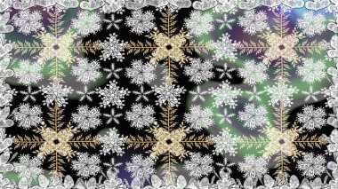 Gri renklere karalamalar çizen kusursuz çiçek deseni. Raster illüstrasyonu.