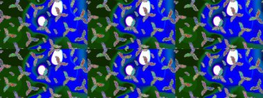 Düz renkli arka plan üzerinde izole kar taneleri tasarımı. Kar taneleri arka plan. Raster resim. Snowflakes desen. Kar tanesi dekoratif desen.