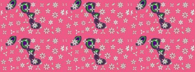 Pembe ve nötr renklerde güzel çiçekli eskiz deseni, suluboya çiçek deseni, duvar kağıdı, kart veya kumaş için fayanslı. Raster..