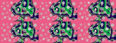 Raster illüstrasyonu. Miles Fleur, süslü püslü bir süs. Kumaş, tekstil, duvar kağıdı baskısı için. Tomurcukları papatya çiçekleri olan sevimli bir çiçek deseni. Eski usul. Taslak arkaplan.