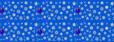 Mavi ve nötr renklerde çiçekler. Raster düz çiçek çizim deseni. Tasarım hediye paketi, tebrik kartları, posterler ve afiş tasarımı.