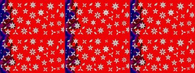 Düz Çiçek Elementleri Tasarımı. Güzel kumaş deseni. Güzel eskiz şekli. Renkli Yaz Temalı eskiz kalıbı. Raster çiçekli arka plan. Yazdır.