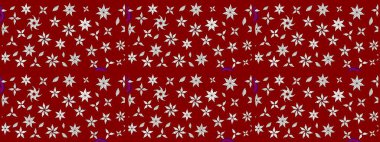 Raster illüstrasyonu. Çiçek. Kırmızı ve nötr renklerde. Taslak dekoratif arka plan, çiçek mandala.