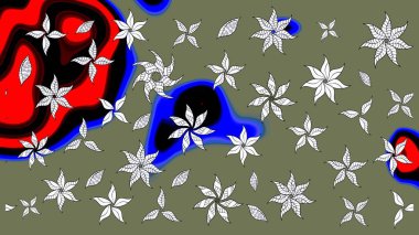 Raster illüstrasyonu. Yeşil ve siyah renklerde. Anti-stres için Raster soyut şablon sayfası.