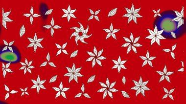 Yumuşak, yaz çiçekli arka plan. Kırmızı ve nötr renklerde çiçekler. Raster çiçek desenli ve çiçekli..