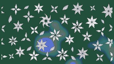 Güzel kumaş deseni. Raster suluboya çiçek deseni, narin çiçekler, yeşil ve nötr çiçekler, tebrik kartı şablonu.