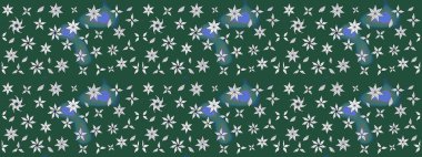 Renkli Bahar Teması eskiz kalıbı. Eskiz klasiği. Raster Şirin kumaş deseni. Düz Çiçek Elementleri Tasarımı.