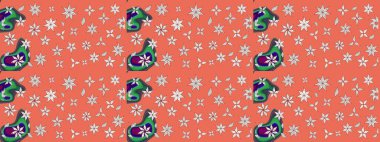 Çiçekler turuncu ve nötr renklerde. Nazik, narin çiçek arkaplanı. Raster çiçek desenli ve çiçekli..