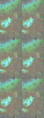 Hoş bir çiçek geçmişi var. Küçük bir çiçekte eskiz deseni. Raster illüstrasyonu. Güzel kumaş deseni.