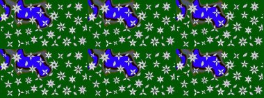 Küçük çiçekte güzel bir desen var. Çiçek arkaplan. Raster deseni. Çiçek kompozisyonu. Doğa. - yeşil ve nötr çiçekler. Çiçek kolajı.