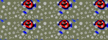 El yapımı çiçek ve bitki koleksiyonu. Raster illüstrasyonu. Şirin karalamalı çiçek desenli çizim. Eskiz stili yeşil ve nötr renklerde. Raster illüstrasyonu.