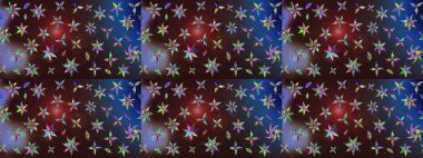 Sevimli küçük çiçek desenle. Raster resim. Çiçek desenli çiçek ve yaprakları ile.