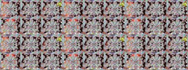 Tarafsız renklerde çiçekler. Düz Çiçek Elementleri Tasarımı. Sevimli çiçek raster deseni. Kusursuz Renksiz Bahar Teması Kusursuz Arkaplan.