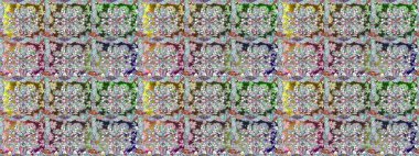 Tarafsız çiçekli kusursuz desen, suluboya çiçekli desen, şirin çiçek, duvar kağıdı, kart veya kumaş için fayanslı. Raster - stok.