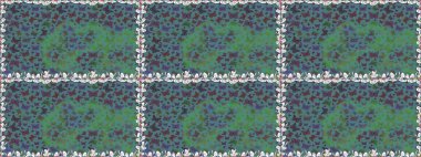 Elle çizilmiş illüstrasyon. Raster. Mavi renkli resimler. Şirin kelebeklerin kusursuz desenleri. Moda Kumaşı Tasarımı.