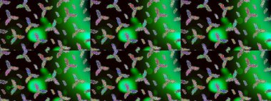 Düz kar karalama ikonları, kar taneleri silueti yeşil, siyah ve gri renkler noel afişi, kartlar. Yeni yıl kar tanesi. Güzel soyut kar taneleri raster tasarımı..