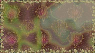 Raster illüstrasyonunda kusursuz çiçek deseni. Suluboya tarzında kahverengi renkte çiçekler.