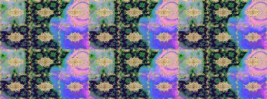 Barok tarzında altın çiçekli süs. Altın çiçekli eskiz deseni. Gri renklerdeki altın element. Damask arkaplanı.