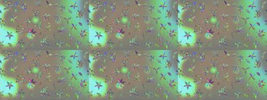 Gri ve bej renkli etnik çiçekli zarif eskiz deseni. Raster Çiçek İllüstrasyonu güzel tekstil..