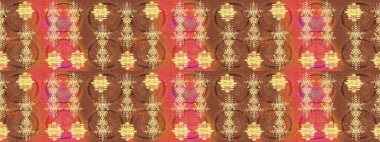 Kahverengi, turuncu ve pembe kar taneleri. Kar tanelerinin soyut arkaplanı olan şirin bir Noel arkaplanı. Renkler. Noel ve yeni yıl moda baskıları için tatil tasarımı. Raster illüstrasyonu.