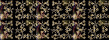 Son moda kar taneleri ve elementler onun kartlarını gösteriyor. Kar taneleri tasarımı. Modern tasarım posteri, kapak resmi, siyah ve kahverengi renkli kart tasarımı. Retro biçim dokusu, şablon kış elementleri.