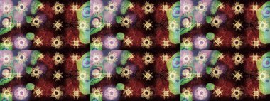 Barok tarzında eskiz oryantal süsü. Kahverengi, siyah ve nötr renklerde altın elementler. Geleneksel klasik Raster altın çizim kalıbı.