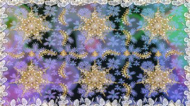 Klasik raster şablonu. Tekrarlayan elementlerle kusursuz soyut arkaplan. Tarafsız ve altın desenli.