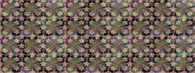 Sabıka fotoğraflarında, bebek kıyafetlerinde, duvar kâğıtlarında, paket kutularında falan kullanılabilir. Zarif, parlak ve kusursuz yeşil çiçek deseni tasarımı.