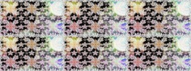 Suluboya, elle çizilmiş. Raster hisseleri. Çiçekler boşta. Kusursuz arkaplan deseni.