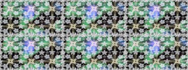 Renkli Bahar Temalı Kusursuz Arkaplan. Raster illüstrasyonu. Düz Çiçek Elementleri Tasarımı. Şirin çiçek elementleri. Kusursuz desenli. Moda desenli..