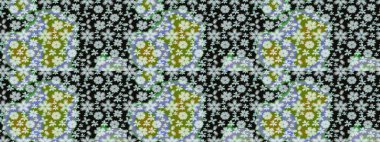 Varicoloneutral raster çizimi. Küçük çiçekteki sevimli çiçek deseni. Birçok nötr soyut çiçekli tropik çizim deseni.