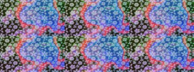 Eskiz arkaplan modeli. Suluboya, elle çizilmiş. Vadinin çiçekleri tarafsız renklerde. Raster - stok.