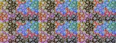 Raster illüstrasyonu. Eskiz tarzı kahverengi renklerde. Raster illüstrasyonu. El yapımı çiçek ve bitki koleksiyonu. Şirin karalamalı çiçek deseni çiz..