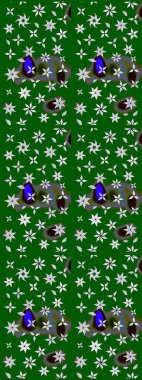 Modern çiçek arkaplanı. Parlak renkli çiçekleri ve yeşil ve nötr renklerde yaprakları olan harika bir çiçek deseni. Moda baskıları için zarif bir şablon. Halk stili.