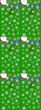 Raster illüstrasyonu. Yeşil ve nötr renklerde çiçekler. Renkli Bahar Teması eskiz kalıbı. Düz Çiçek Elementleri Tasarımı. Çiçekli çiçek deseni, suluboya..