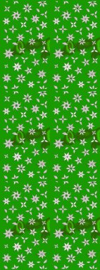 Tekrar eden çiçek arkaplanı, zarif yeşil ve nötr çiçek duvar kağıdı. Yeşil ve nötr renkler üzerine çiçek desenli çizimler, el yapımı papatyalar, papatyalar..