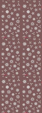 Vadinin çiçekleri kahverengi ve nötr renklerde. Çiçeksel çizim kalıbının çizimi.