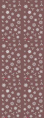 Vadinin çiçekleri kahverengi ve nötr renklerde. Çiçeksel çizim kalıbının çizimi.