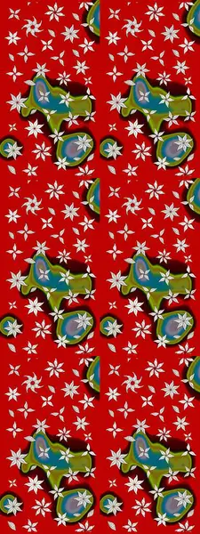 Kumaş, tekstil, duvar kağıdı baskısı için. Eski usul. Renkli desenli eskiz deseni, kırmızı ve kahverengi çiçekler ve dekoratif elementler. Eskiz geçmişi. Raster illüstrasyonu.