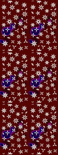 Bir sürü kırmızı ve nötr soyut çiçekli tropik eskiz deseni. Renkli ve nötr raster çizimi. Küçük çiçekte sevimli çiçek deseni var..