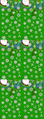 Raster illüstrasyonu. Yeşil ve nötr renklerde çiçekler. Renkli Bahar Teması eskiz kalıbı. Düz Çiçek Elementleri Tasarımı. Çiçekli çiçek deseni, suluboya..