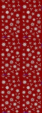 Çiçek. Kırmızı ve nötr renklerde. Taslak dekoratif arka plan, çiçek mandala. Raster illüstrasyonu.