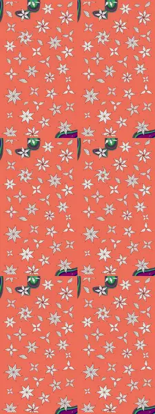 Süslü kumaş deseni. Çiçekli çiçek deseni, suluboya. Raster deseni.